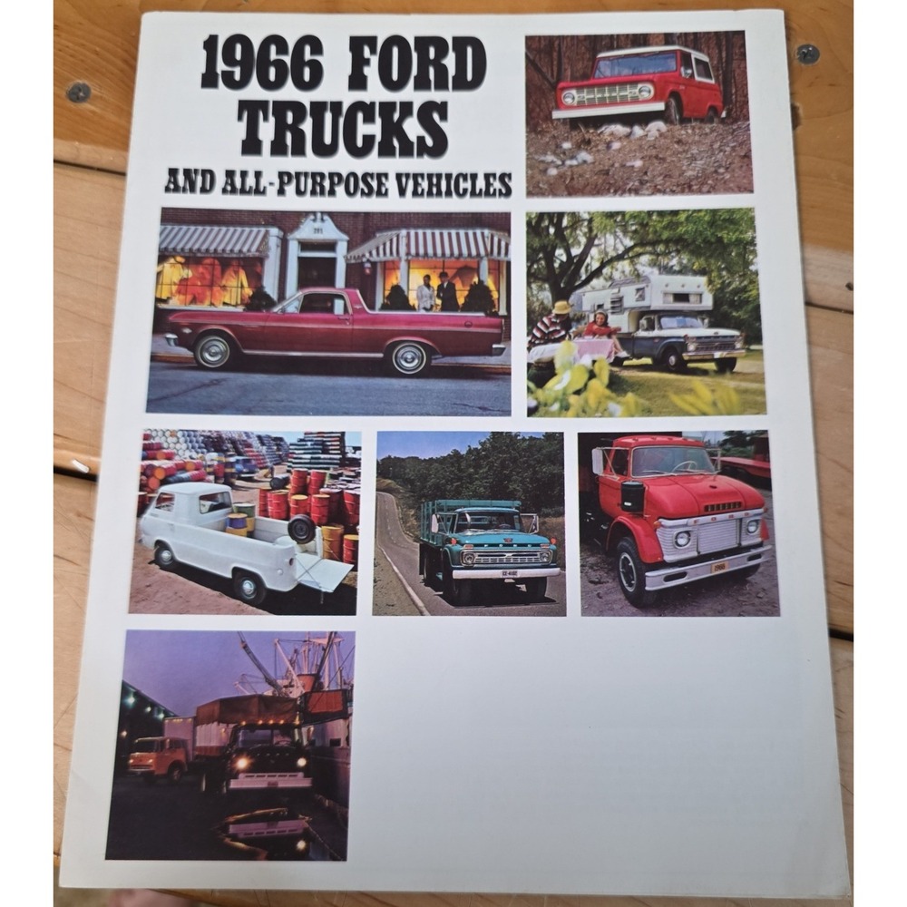 1966 Ford Trucks and All Purpose Vehicles Sales Brochure Catalog